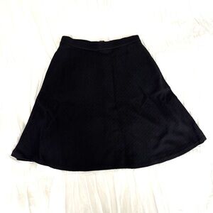 Theory Black A-Line Skirt